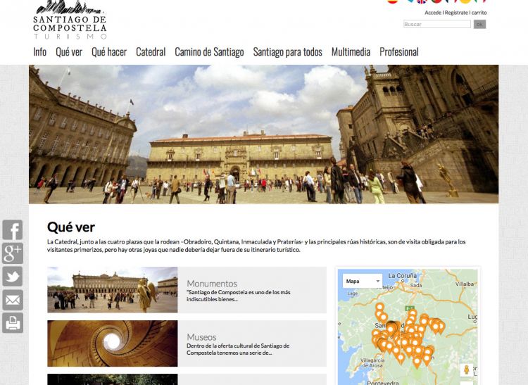 Santiago Turismo: rediseño y responsive